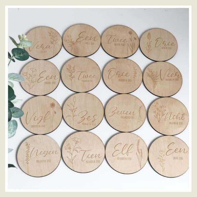 mijlpaalschijven floral