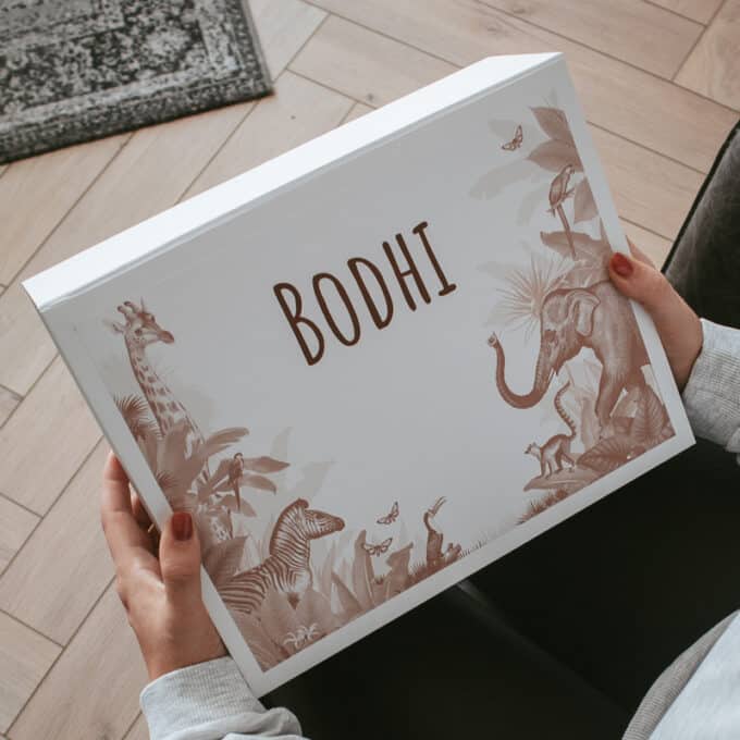 cadeaubox unisex jungle party sepia-1