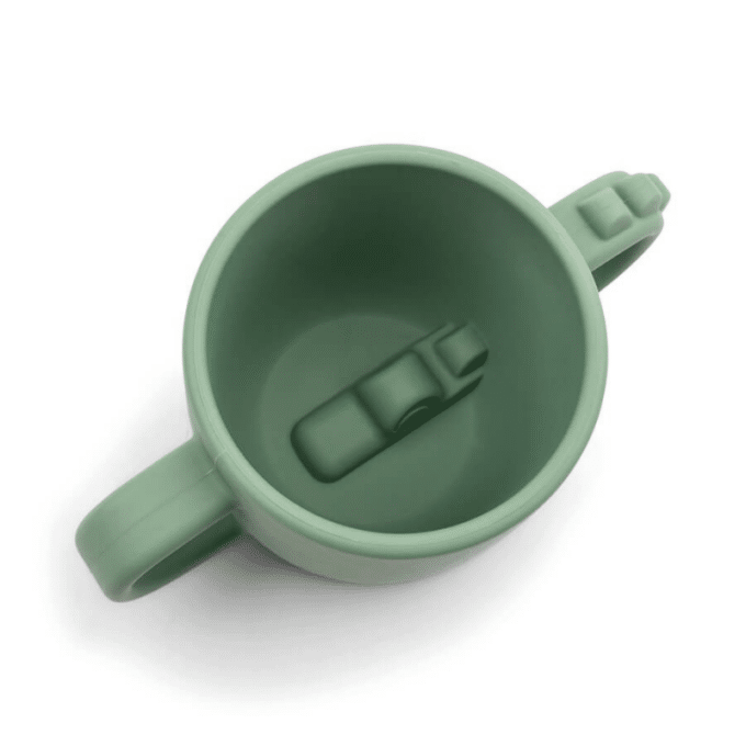 Peekaboo 2-handle cup Croco Green