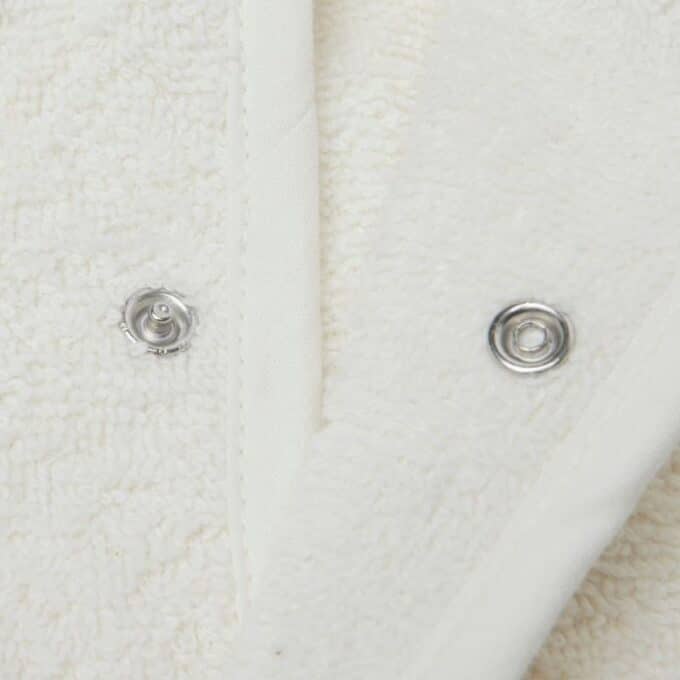 Jollein badjas 1-2 jaar Ivory wit met oortjes jongen meisje