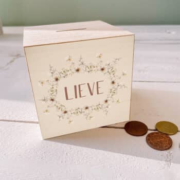 spaarpot met naam summer flowers