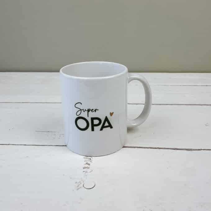 Outlet | Mok super opa (groene gloed en kleine krasjes)