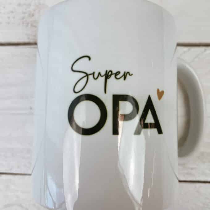 Outlet | Mok super opa (groene gloed en kleine krasjes)