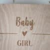 Outlet | Kleine memorybox 'baby girl (tekst weggevaagd)