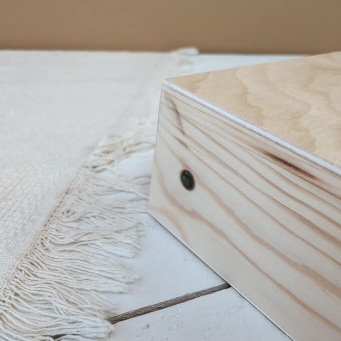 Outlet | Opa's/papa's schroevenbox (zwarte veeg)