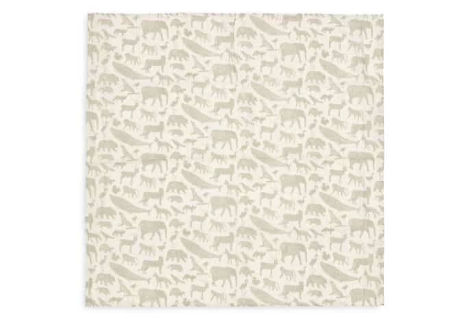 Jollein | Hydrofiele doek Animals Olive Green