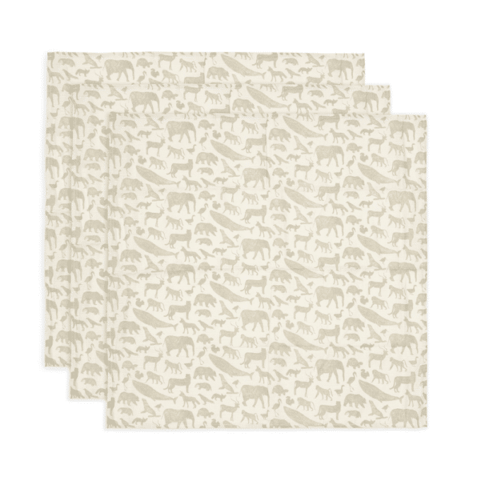 Jollein | Hydrofiele doek Animals Olive Green