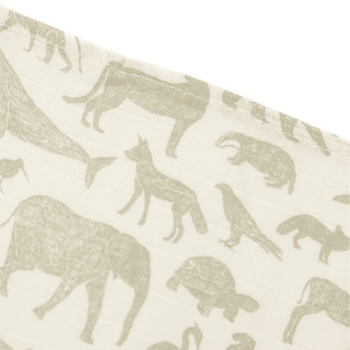 Jollein | Hydrofiele doek Animals Olive Green