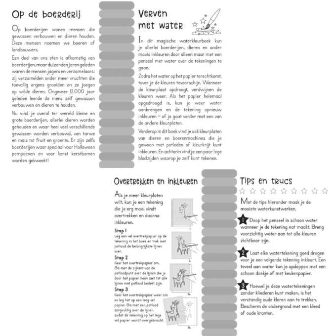 magisch waterkleurboekboerderij