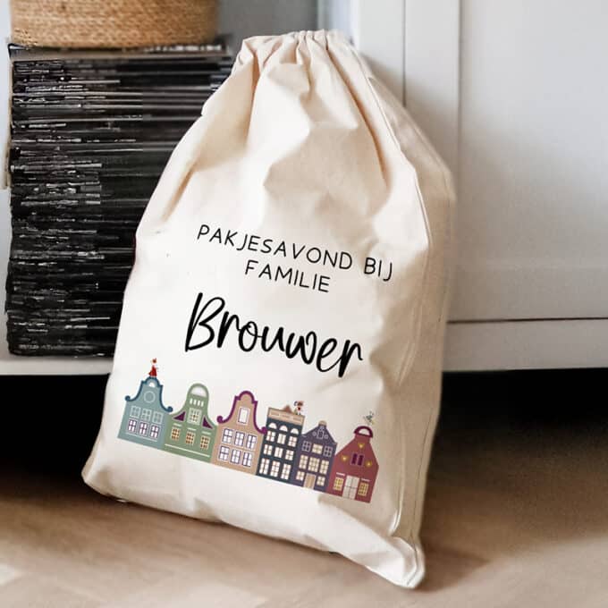 pakjesavond bij familie cadeauzak kleur