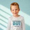 verjaardagsshirt jongen blauw birthday boy retro