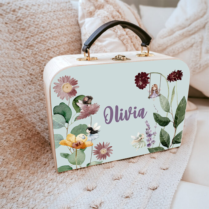 kinderkoffertje met naam fairy