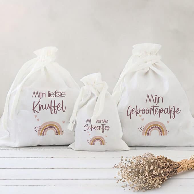 bewaarzakjes regenboog voor in memorybox