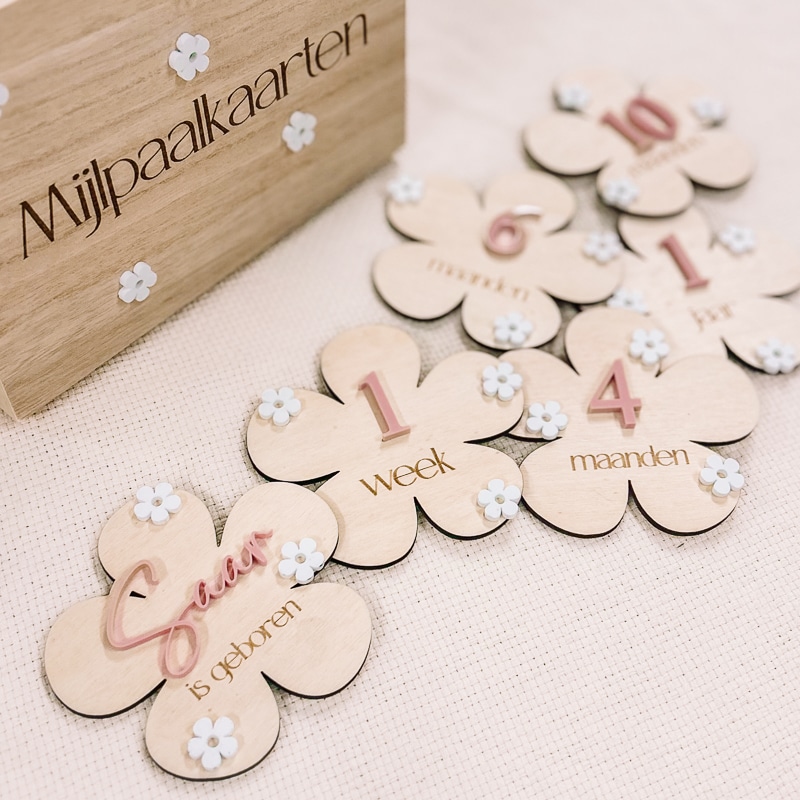 mijlpaalschijven bloemen