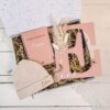 kraamcadeau meisje deluxe roze met letter