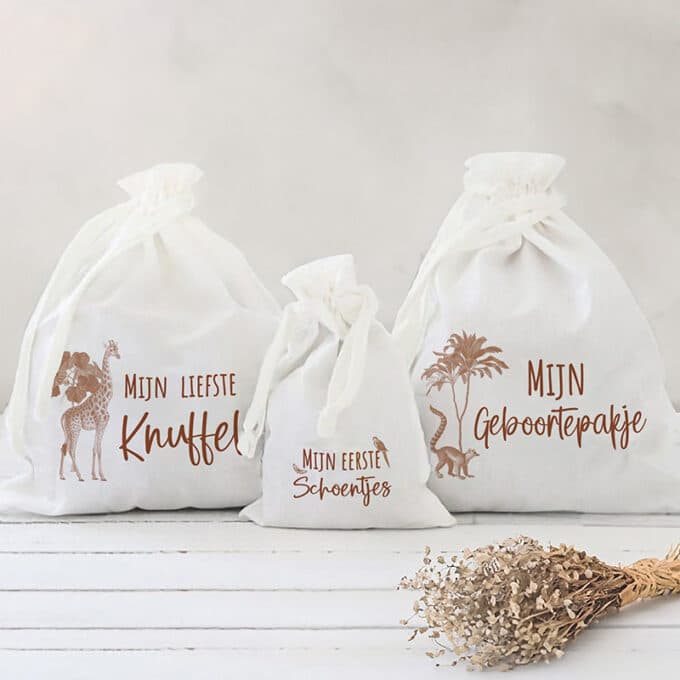 bewaarzakjes jungle sepia