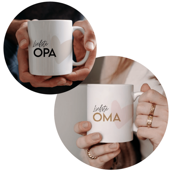 mokken set 2 stuks cadeau voor opa en oma samen