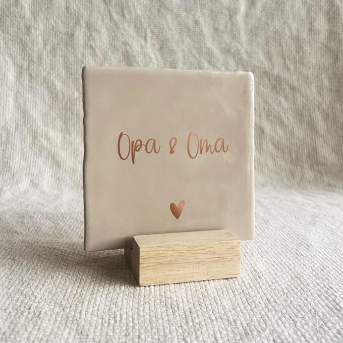 tegeltje opa & oma zand