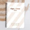 invulboekje voor opa oma en kleinkind - streep beige