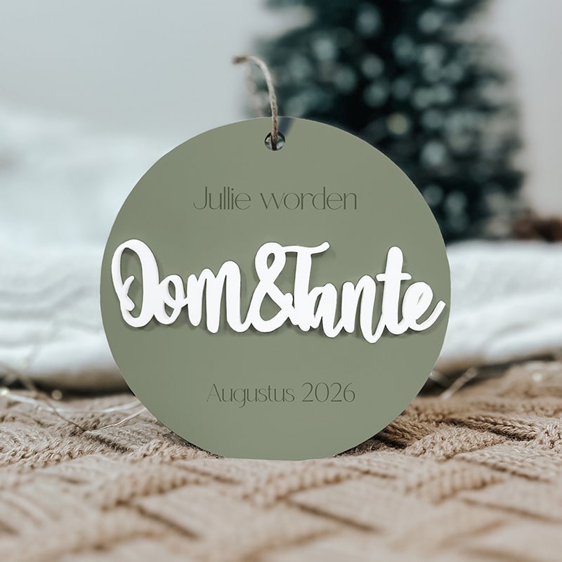 Kerstbal | Jullie worden oom & tante
