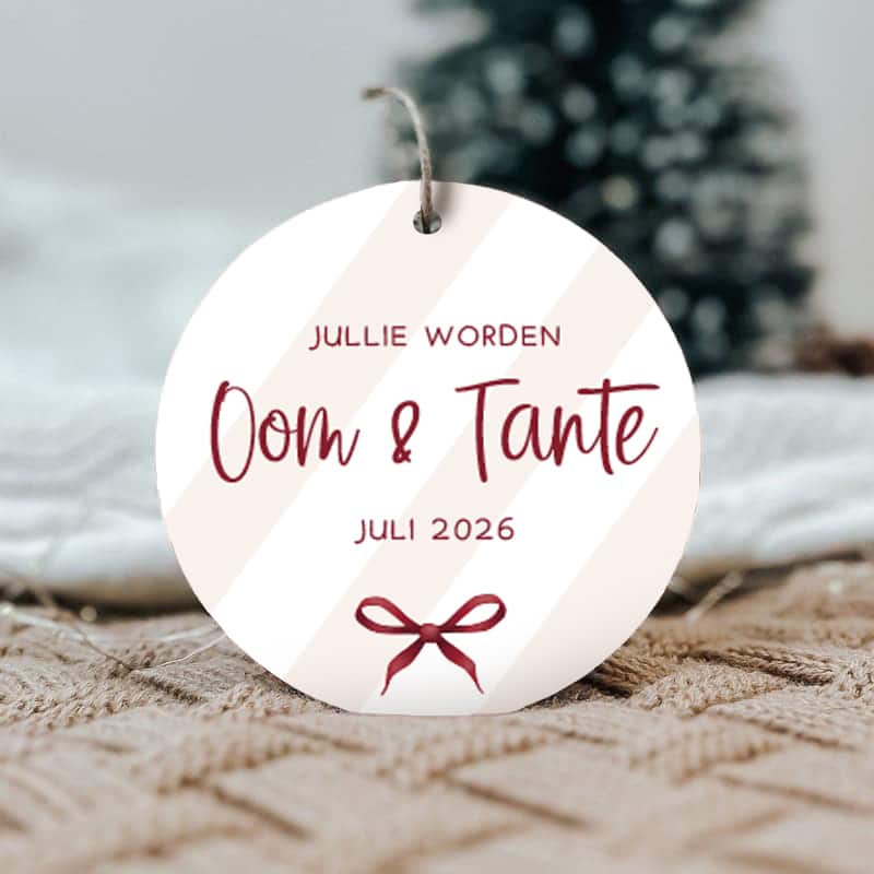 Kerstbal | Jullie worden oom & tante