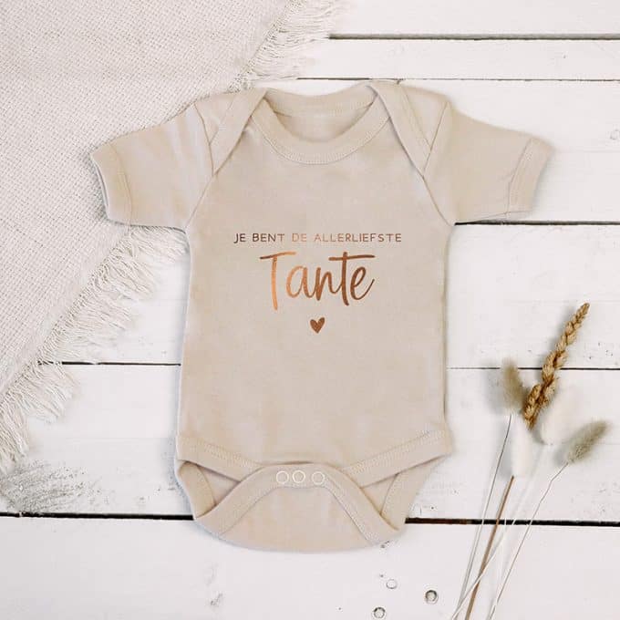 romper je bent de allerliefste tante cream
