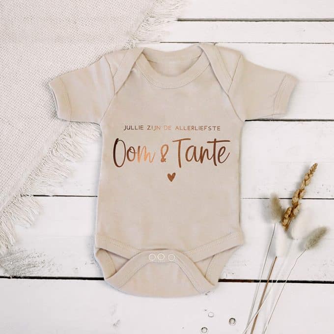 Romper cream jullie zijn de allerliefste oom en tante