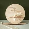 Houten cirkel tante met personalisatie