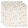 Jollein | Hydrofiele doeken 70x70 - Miffy Family Farm - 3 stuks