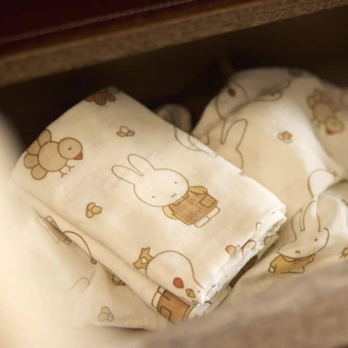 Jollein | Hydrofiele doeken 70x70 - Miffy Family Farm - 3 stuks