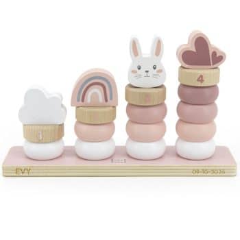 Label Label | Stapelaar pink met naam