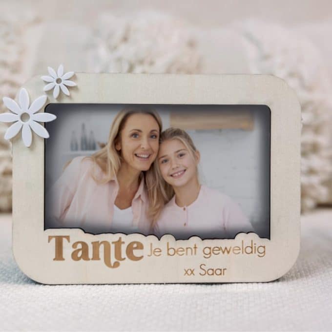 fotolijstje tante je bent geweldig met personalisatie