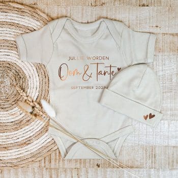 zwangerschap romper jullie worden oom en tante cream