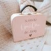 logeerkoffertje roze slapen bij opa en oma gepersonaliseerd met achternaam