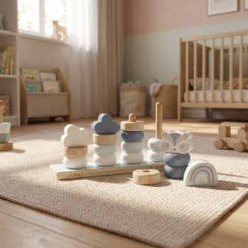 Label Label | Stapelaar blue met naam