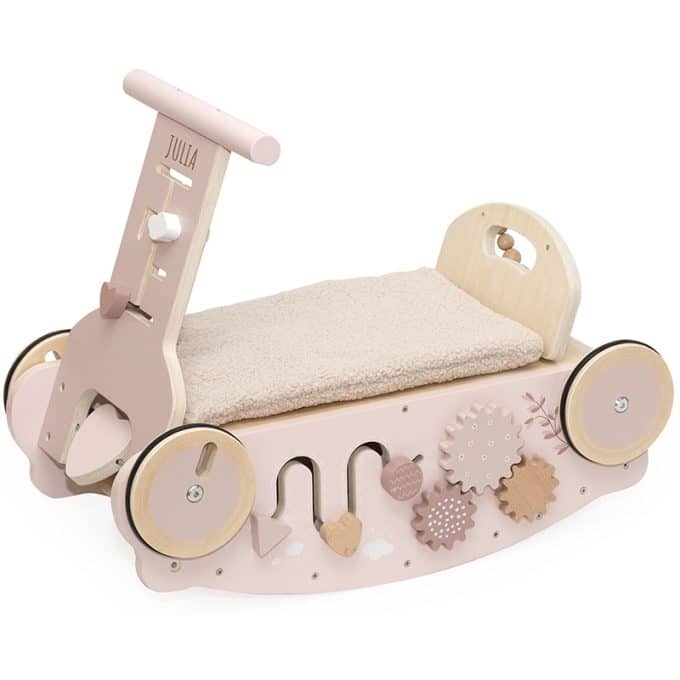 Label Label | Houten 3 in 1 Rocker, walker and Car - Roze