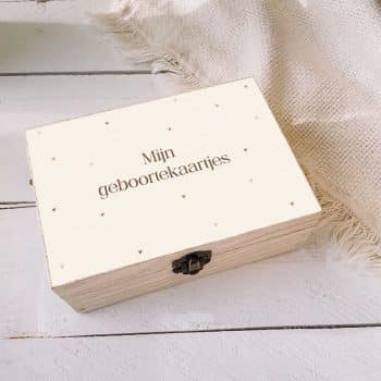 geboortekaartjes bewaarkistje tiny hearts