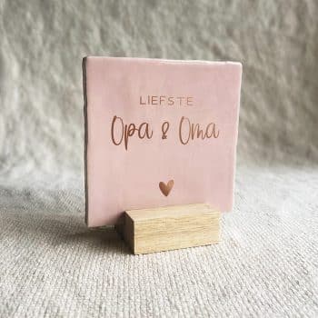 liefste opa en oma - roze
