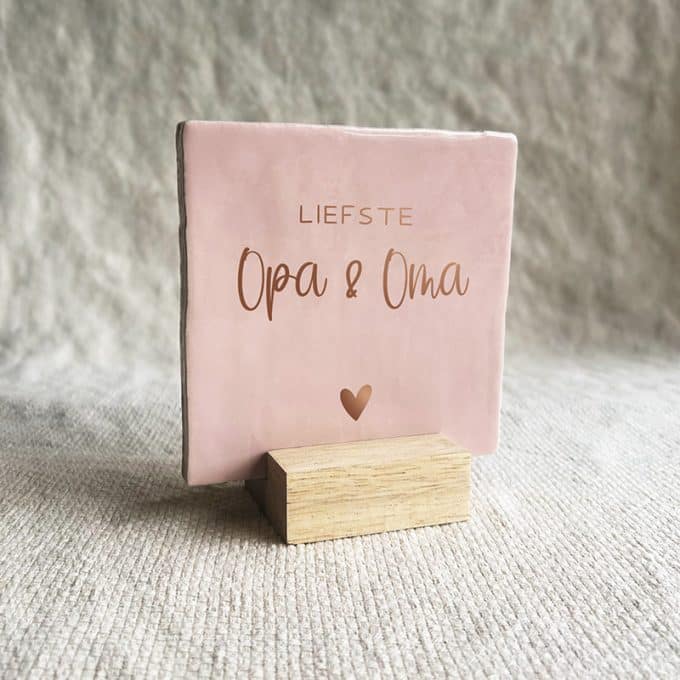 liefste opa en oma - roze
