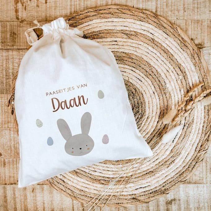 paaszakje konijntje met naam