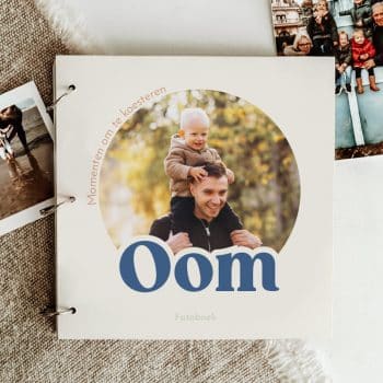 fotoboek oom met foto op de cover