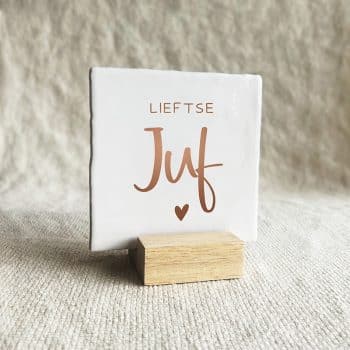 tegel liefste juf wit