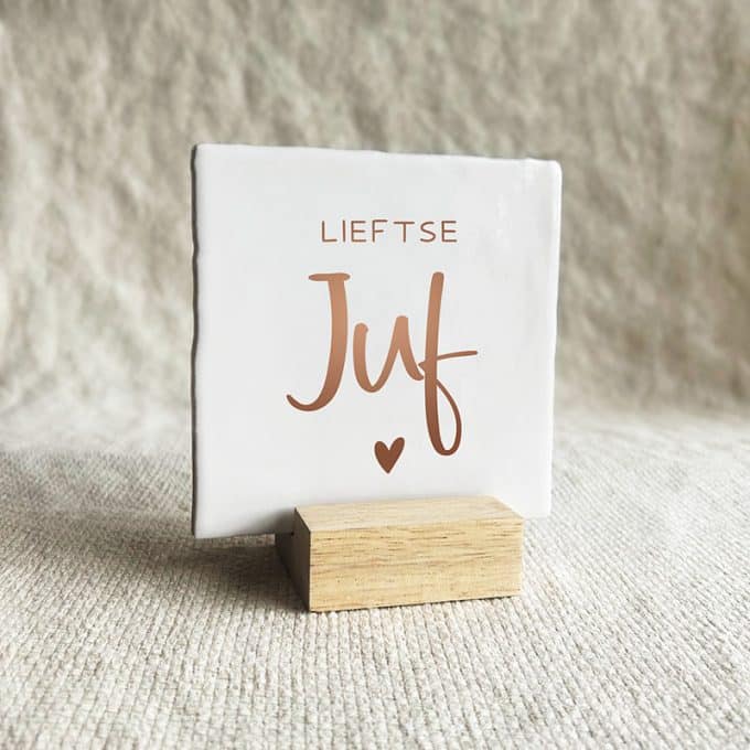 tegel liefste juf wit