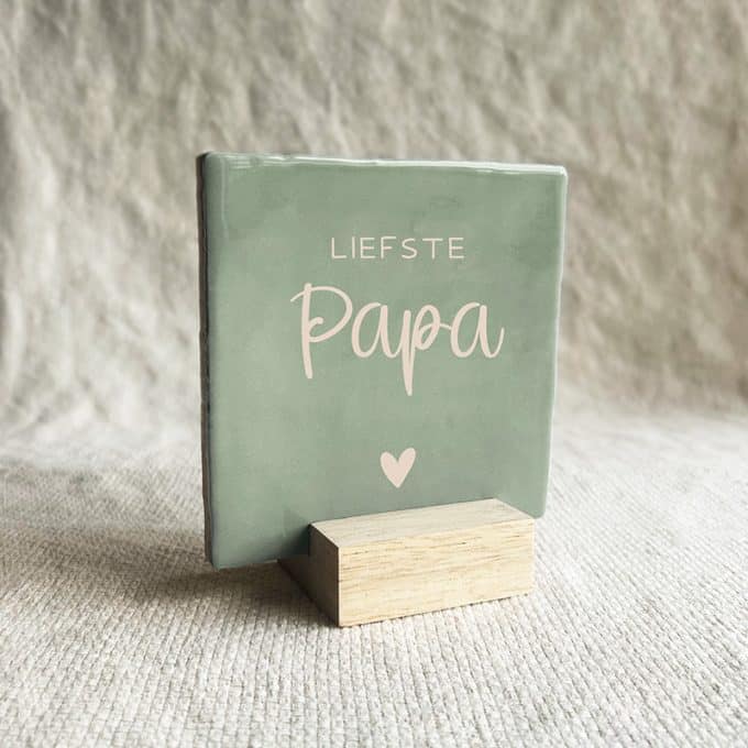 tegel liefste papa groen