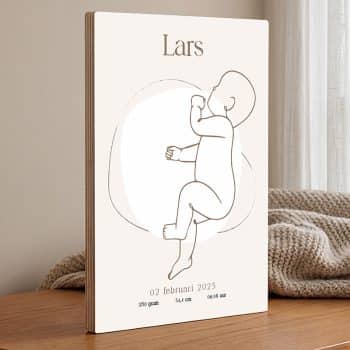 Geboorte poster baby