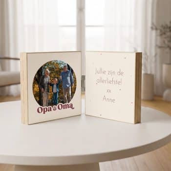 foto cadeau opa en oma 2 luik jullie zijn de allerliefste