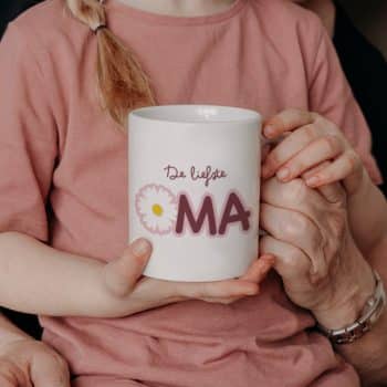 Mok De liefste oma | Bloem