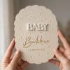 Zwangerschapsaankondiging Hout | Gepersonaliseerd baby aankondiging bord met naam
