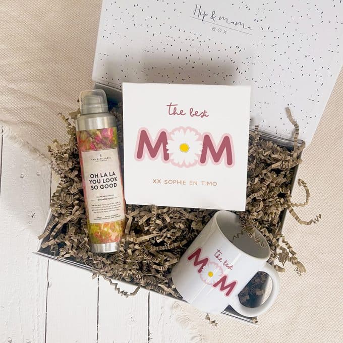 Verwenbox voor mama gepersonaliseerd tegeltje