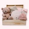 kraamcadeau in memorybox meisje roze